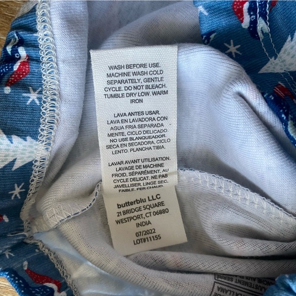 *NWT* Honest Baby Clothing 100% Organic Cotton Christmas Dinosaur Pajama Set 3T - Picture 13 of 14